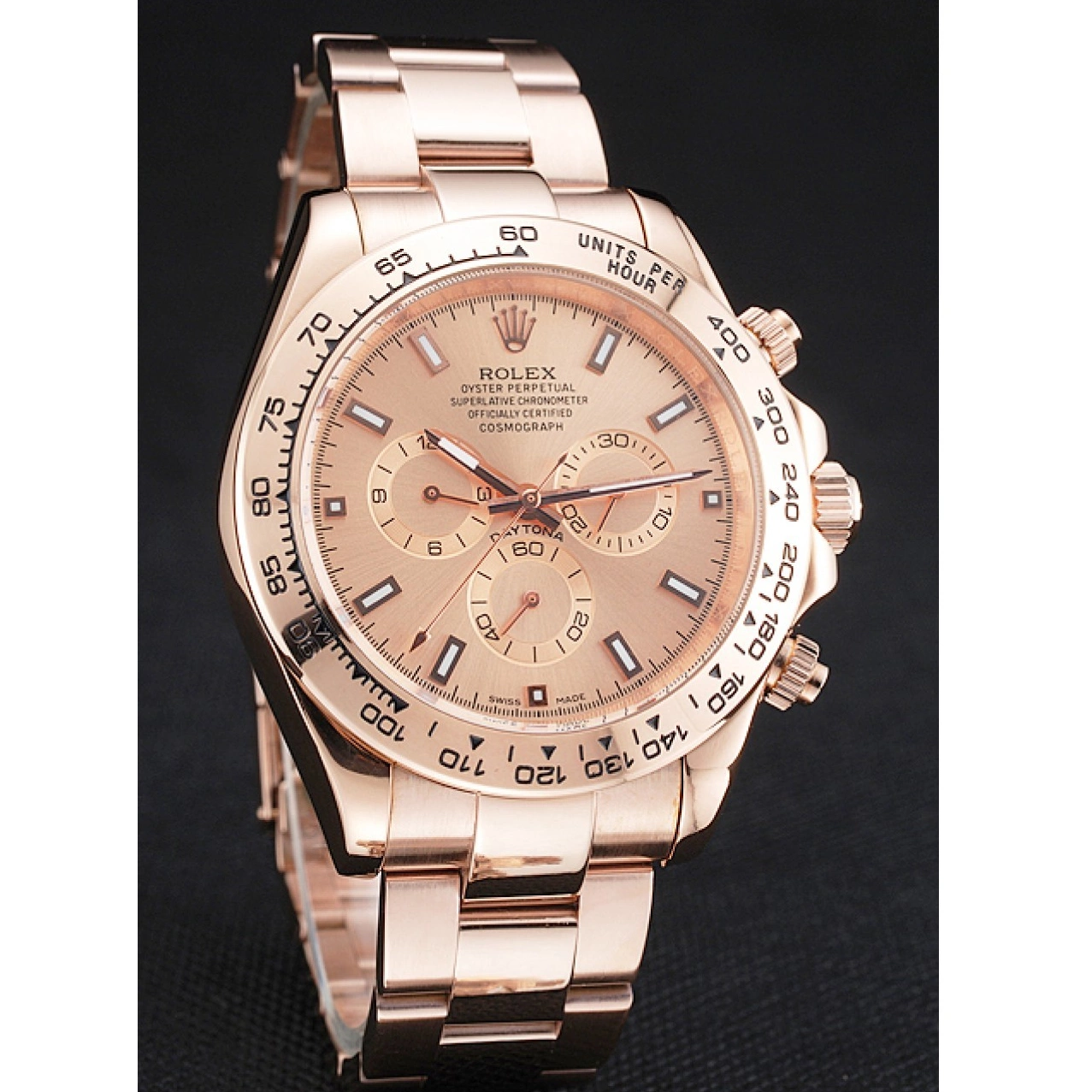 Rolex copies cheap Rolex Gold And Daytona Case Dial 1454247 Rose Bracelet Cosmograph Pink 0730